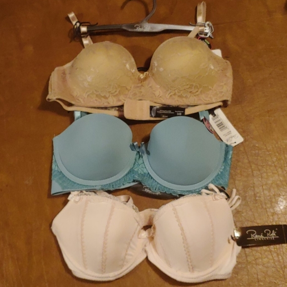 NWT Set of 3 Rene Rofe 34B bras